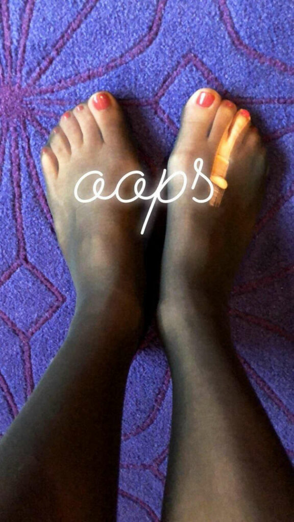 Kourtney Kardashian From Her Insta Story Feet