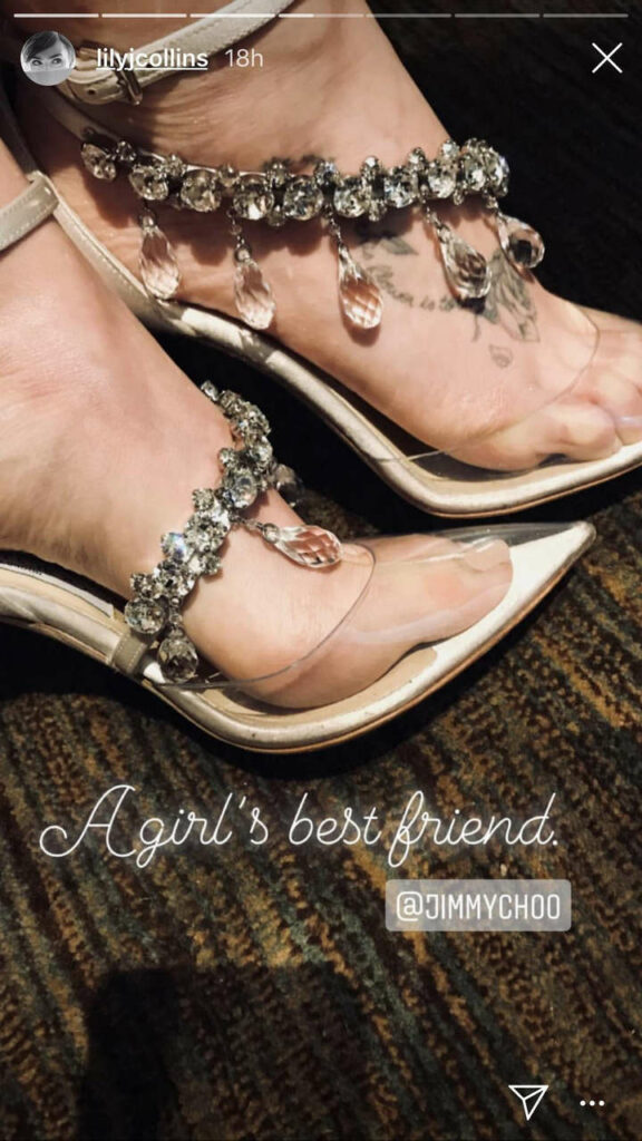 Lily Collins Super Up Close Feet