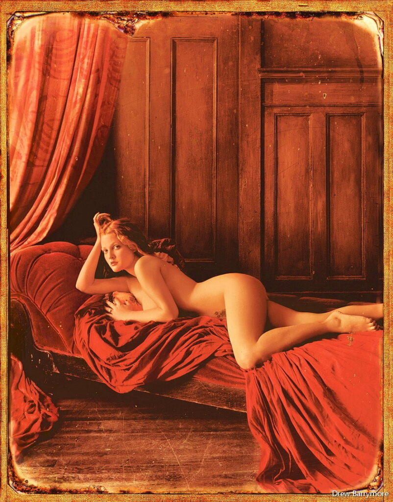 Drew Barrymore Hot Sexy Photoshoot Cleavage Feet (7 photos)