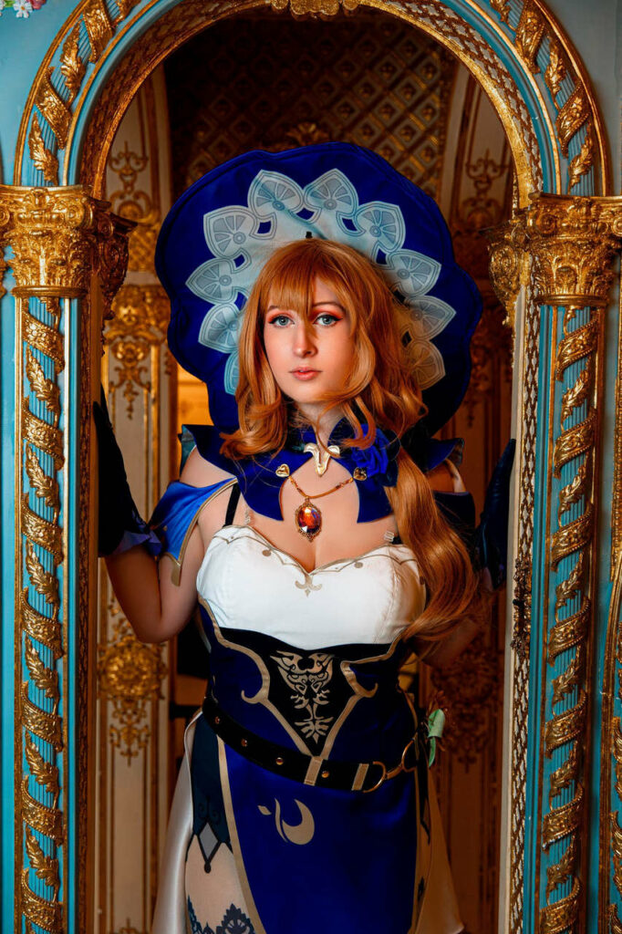 Lisa Genshin Impact Cosplay By Skylinestars