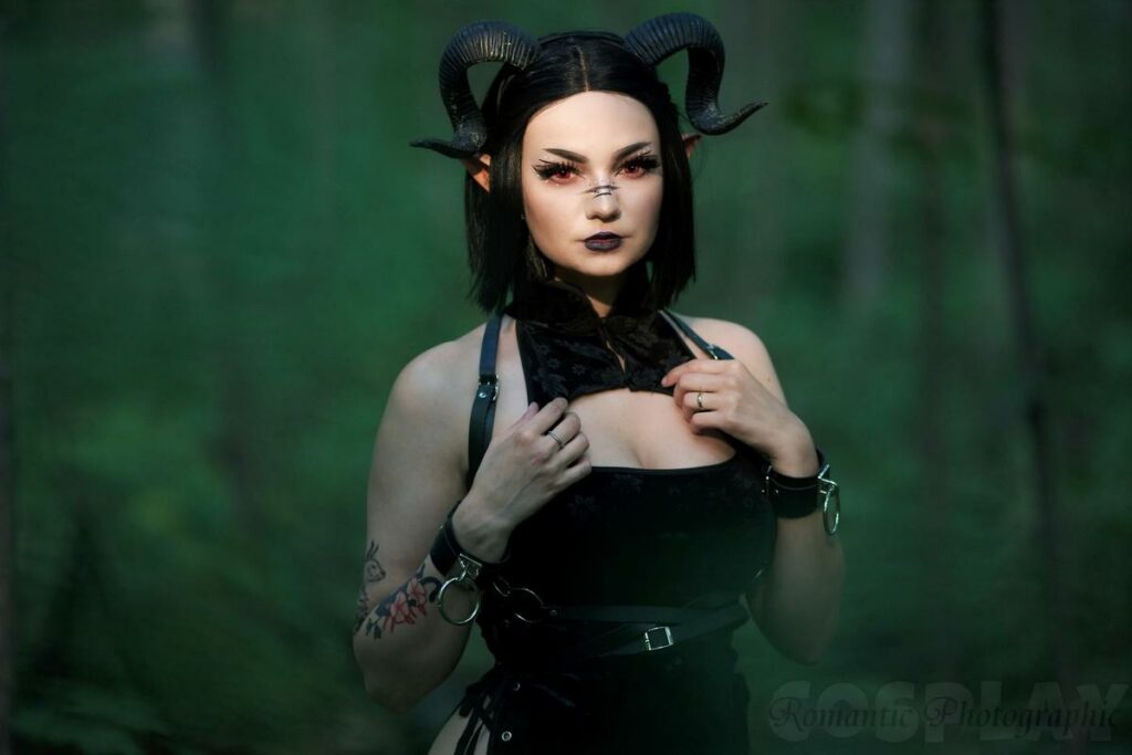 Gaby Cosplays Forest Succubus Oc