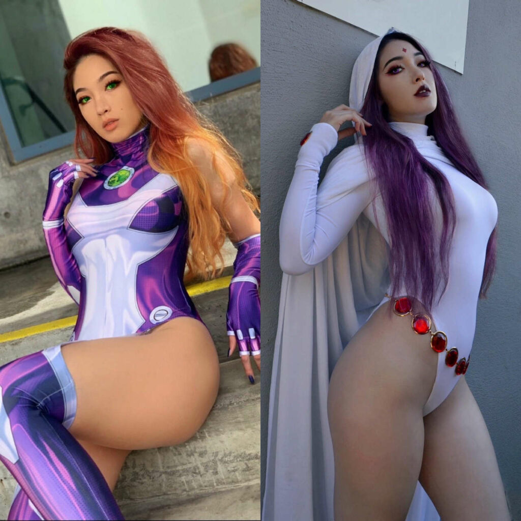 Some Teen Titan Ladies By Caytiecosplay