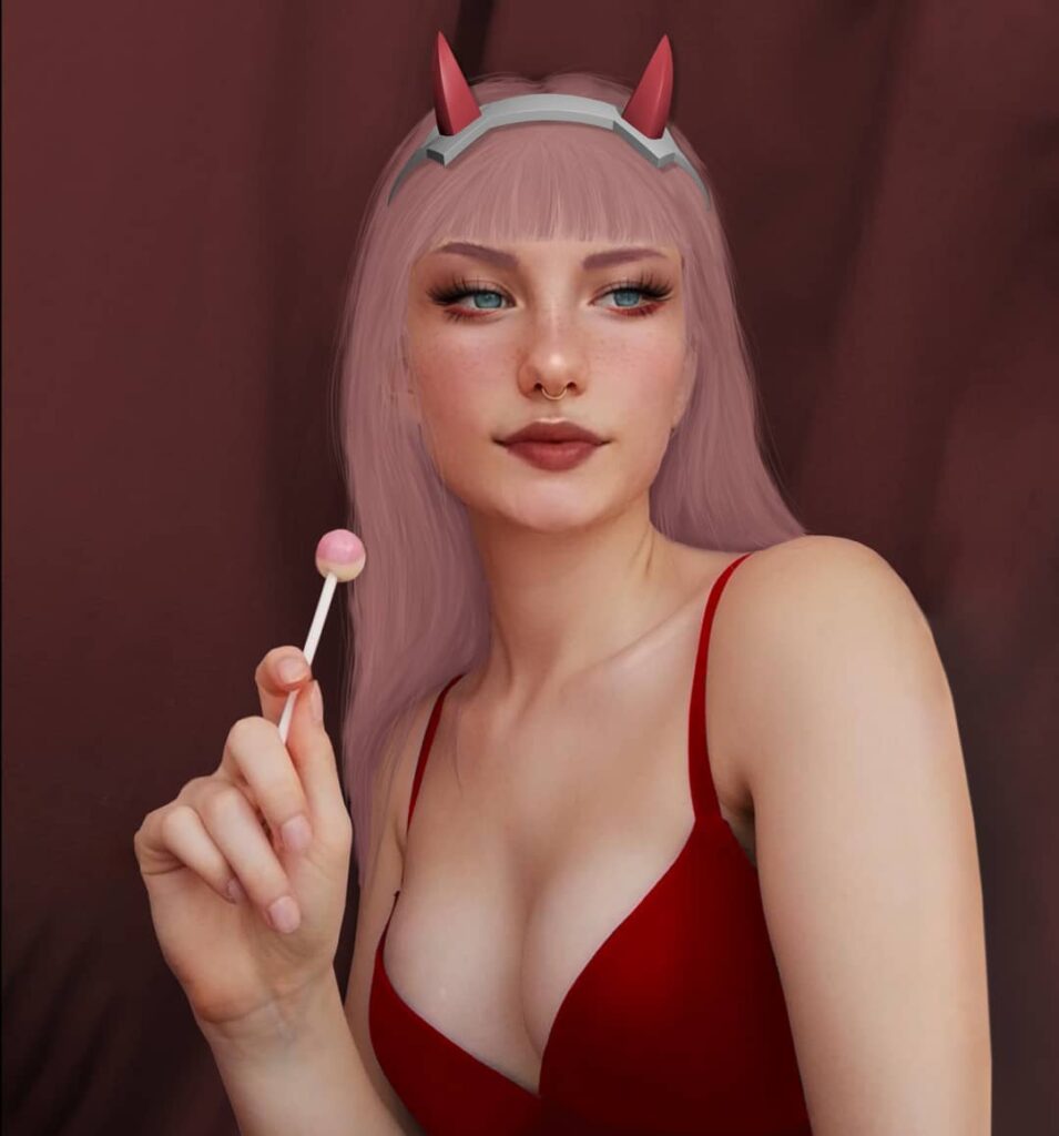 E Girl Skrai Zero Two Darling In The Franxx