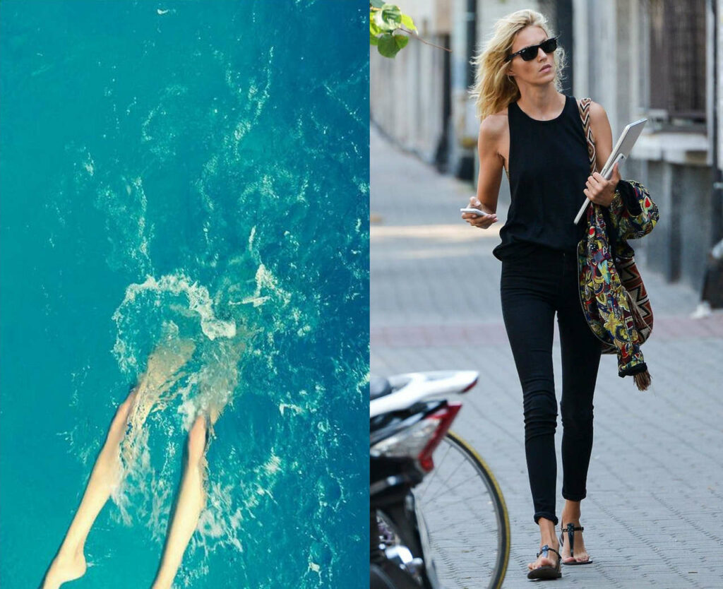 Anja Rubik Feet