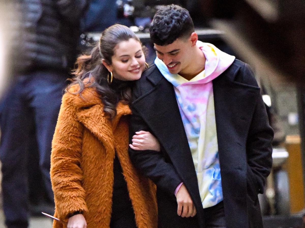 Aaron Dominguez and Selena Gomez