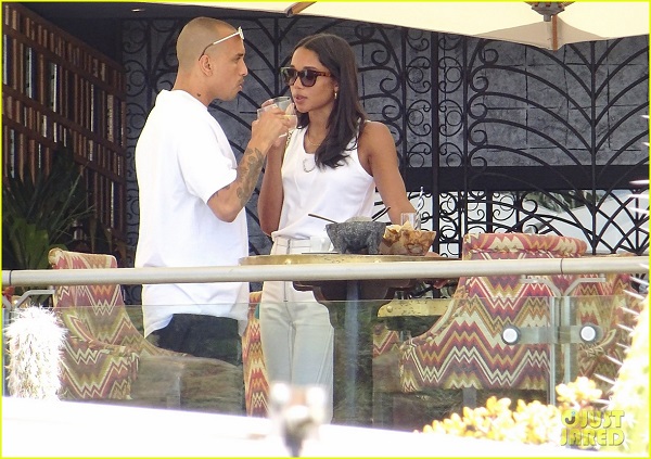 Laura Harrier and Sam Jarou