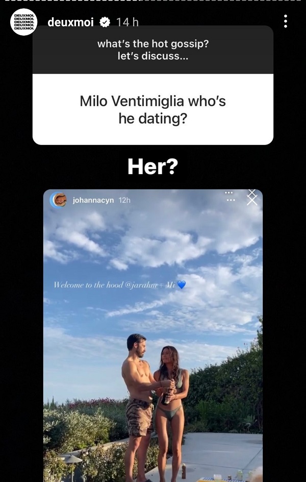 Milo Ventimiglia and Jarah Mariano
