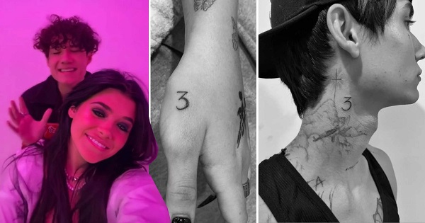 Nessa Barrett and Jaden Hossler's tattoo