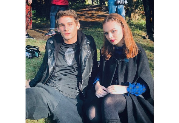 Freddie Thorp with co-star