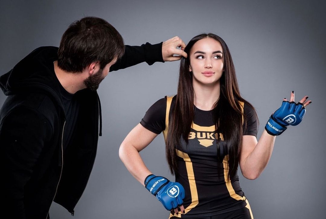 Diana Avsaragova and her brother