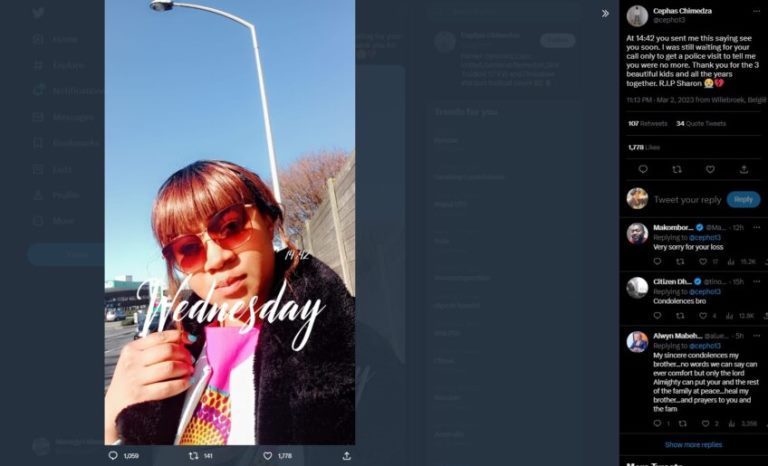 Cephas Chimedza Wife recently passed away