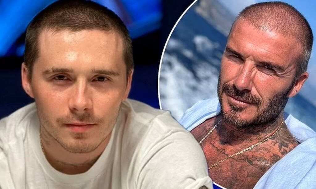 Brooklyn Beckham Channels Dad David Iconic Buzzcut