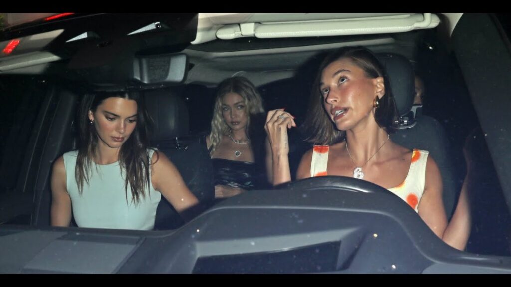 Hailey Bieber, Kendall Jenner, and Gigi Hadid enjoy girls’ night out amid Justin Bieber steamy music video