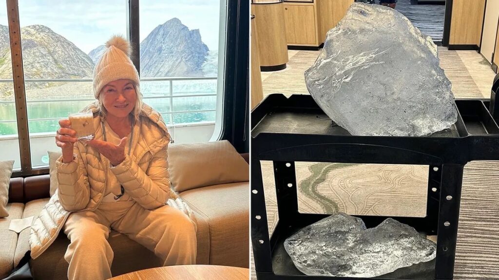 Martha Stewart defends the use of icebergs in cocktails experts say it’s no big deal