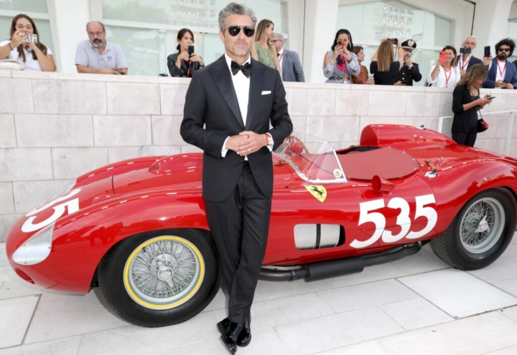 Patrick Dempsey turns heads in a dapper tuxedo at the Venice Film Festival premiere of Ferrari