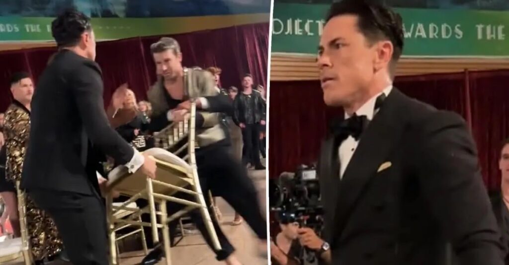 Tom Sandoval Attempts to De-escalate Situation After Man Throws Drink at Security Guard