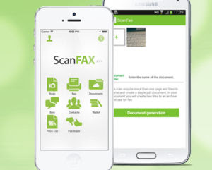 携帯電話からFAXを送信する