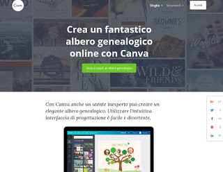 Canvaのウェブサイト