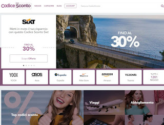 Codicescontoのウェブサイト