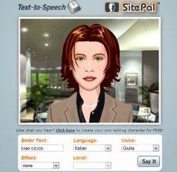 PCはイタリア語で話します