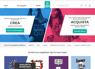 Spreadshirt.itのWebサイト