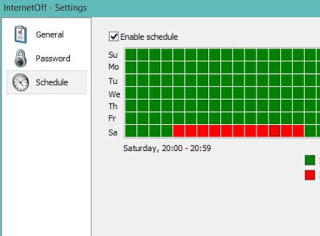 インターネットをオフにする