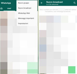 whatsappをブロードキャストします