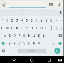 Googleのキーボード番号で行を追加する