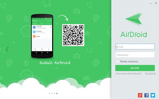 AirDroidデスクトップにサインインする
