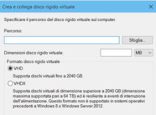Windowsで仮想ディスクを作成する