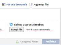 Facebook内のDropbox