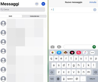 iPhoneからのSMS