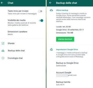 Androidチャットのバックアップ whatsapp-android