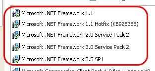 .NetFrameworkを削除します