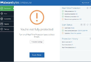 Malwarebytesプログラム マルウェアバイト