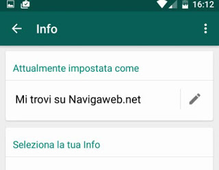 whatsapp情報ステータス