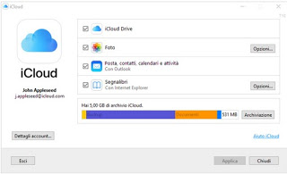 PC上のiCloud iCloudのWindows