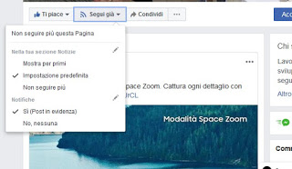 Facebookページをフォローする ページに従ってください