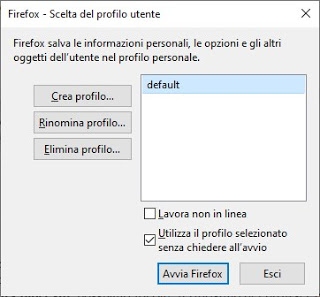 Firefoxプロファイル管理 Firefoxプロファイル