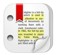 iPadのテキストを強調表示する