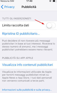 Appleの広告設定