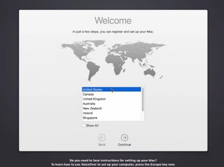 macOSスタートアップ MacOSの最初の起動