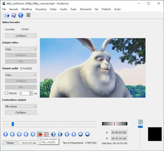 PC用のビデオカッティング avidemux