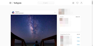 Instagramのウェブサイト InstagramのPC