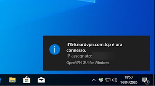 VPN接続が確立されました VPN接続