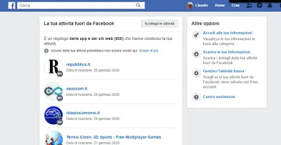 オフフェイスブック活動