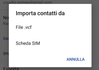 連絡先のインポート