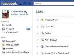 Facebookの友達リスト