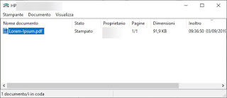 Windows で印刷されたドキュメント 印刷された文書