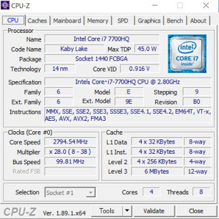 CPU-Z アプリケーション CPU-Z